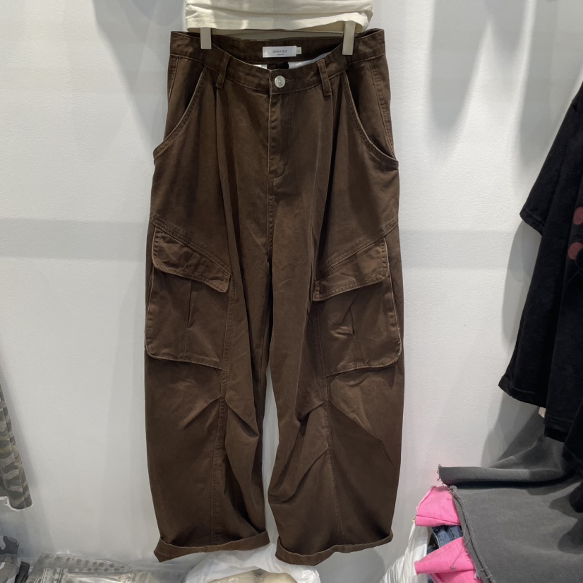 WASHBLUE韓國直郵㊣女裝新品熱賣人氣休閑25春夏休閑褲工裝褲WASHBLUE休閑褲