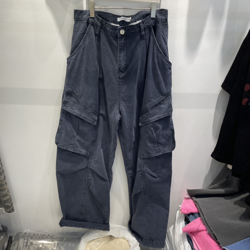 WASHBLUE韓國直郵㊣女裝新品熱賣人氣休閑25春夏休閑褲工裝褲WASHBLUE休閑褲圖色2