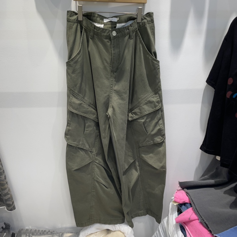 WASHBLUE韓國直郵㊣女裝新品熱賣人氣休閑25春夏休閑褲工裝褲WASHBLUE休閑褲圖色3