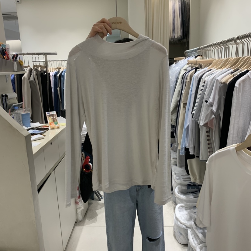 NAVYBURST韓國直郵㊣女裝新品時尚25春夏休閑熱賣推薦長袖T恤NAVY BURST長袖T恤圖色2