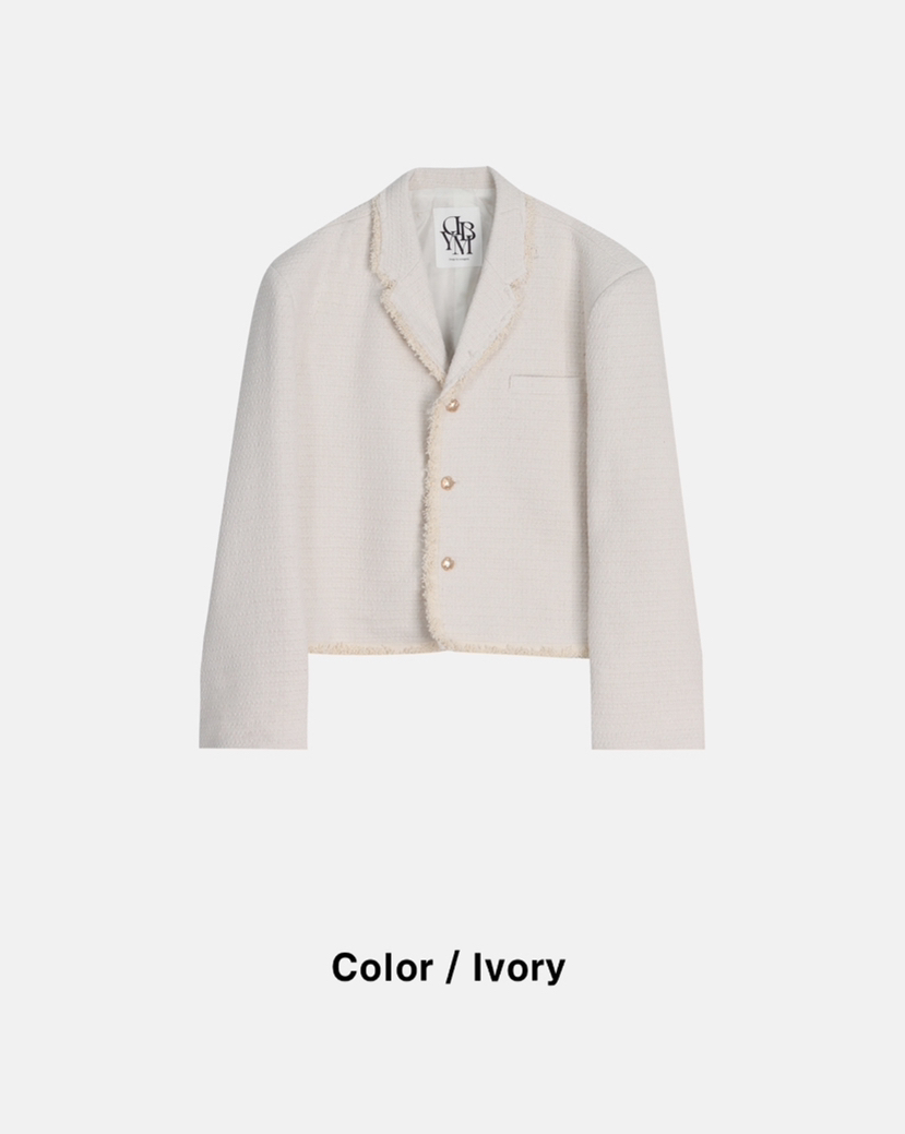DESIGN BY YOUNG MIN直郵韓國代購㊣女裝新款熱賣休閑夾克DESIGN BY YOUNG MIN夾克