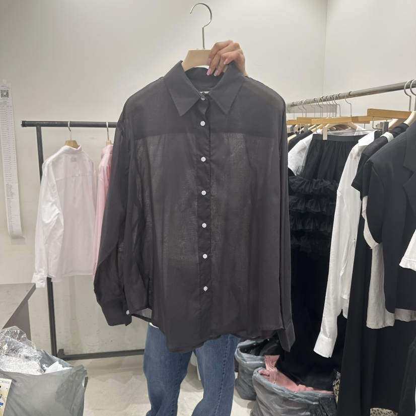 REPELLER直郵韓國代購㊣女裝新品休閑時尚推薦人氣襯衫蕾絲衫REPELLER襯衫/蕾絲衫圖色2