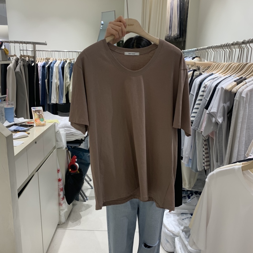NAVYBURST直郵韓國代購㊣女裝新品熱賣25春夏時尚推薦休閑T恤NAVY BURSTT恤圖色2