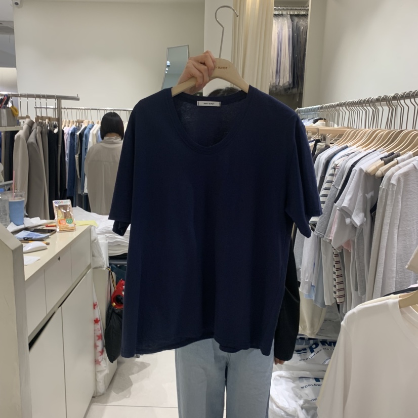 NAVYBURST直郵韓國代購㊣女裝新品熱賣25春夏時尚推薦休閑T恤NAVY BURSTT恤圖色4