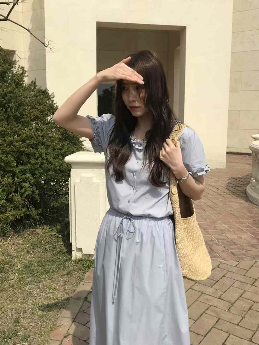 VENIR-a韓國直郵㊣女裝新品熱賣時尚休閑25春夏襯衫蕾絲衫VENIR-a襯衫/蕾絲衫