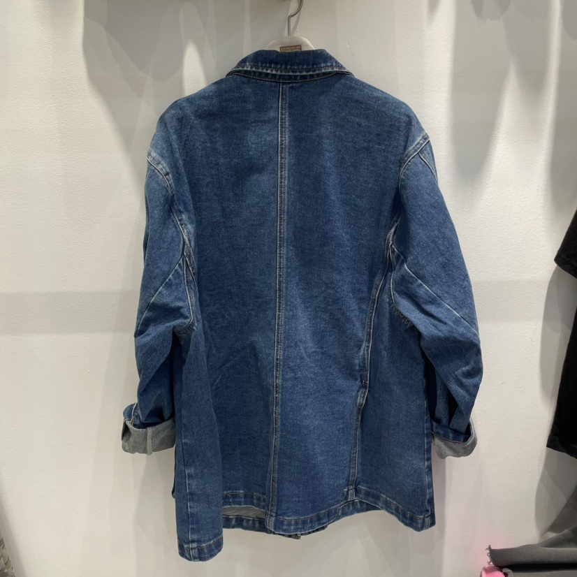 WASHBLUE直郵韓國代購㊣女裝新品時尚熱賣休閑夾克寬松牛仔WASHBLUE夾克