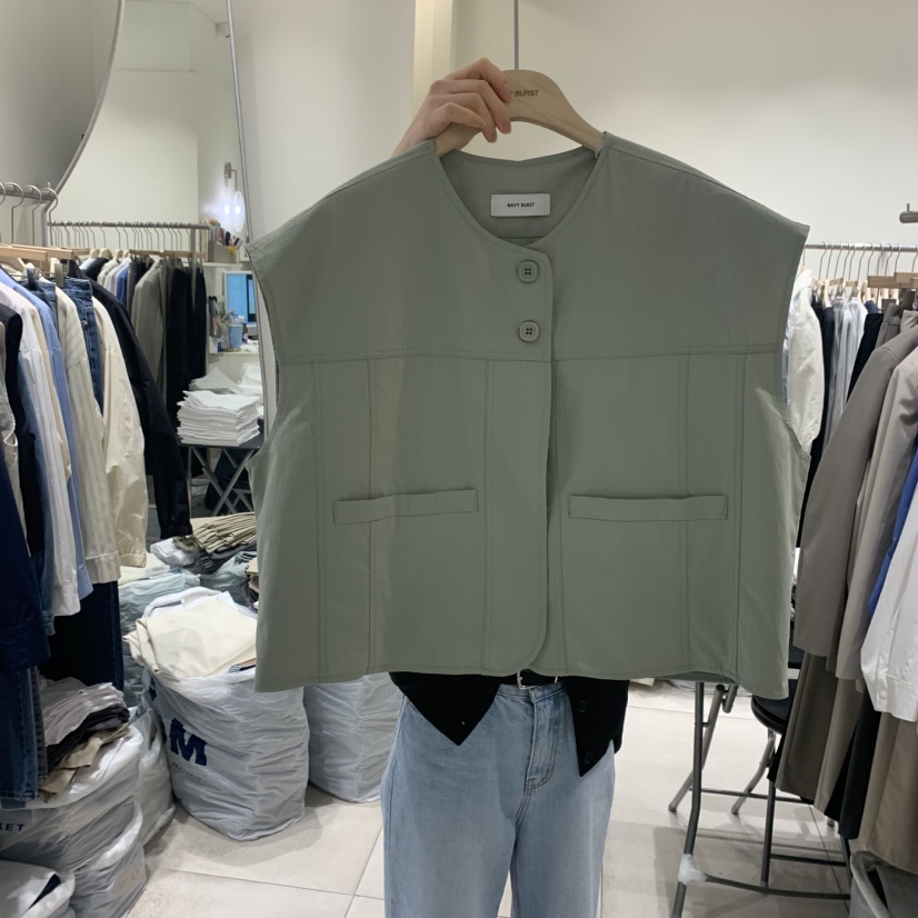 NAVYBURST韓國直郵㊣女裝新品休閑熱賣時尚推薦25春夏人氣馬甲NAVY BURST馬甲圖色2