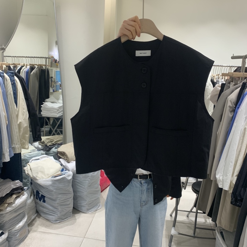 NAVYBURST韓國直郵㊣女裝新品休閑熱賣時尚推薦25春夏人氣馬甲NAVY BURST馬甲圖色3