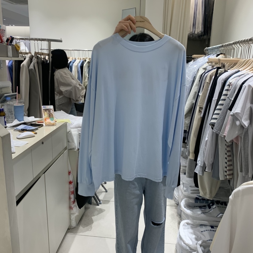 NAVYBURST韓國㊣直郵東大門代購女裝新品人氣25春夏長袖T恤NAVY BURST長袖T恤圖色2