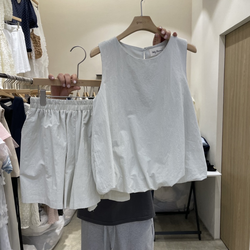 HOLYBANANA韓國㊣直郵東大門代購女裝新品休閑熱賣人氣套裝groovy.H/HOLYBANANA套裝圖色2