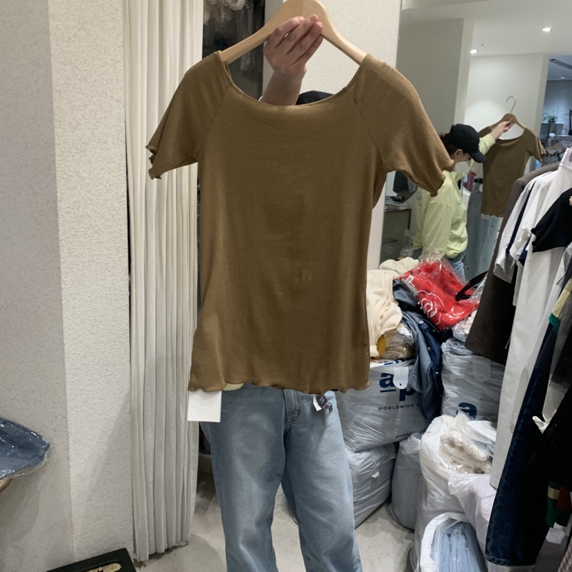 SSEMIENNE直郵韓國代購㊣女裝新款推薦25春夏人氣熱賣時尚T恤SSENIQUET恤