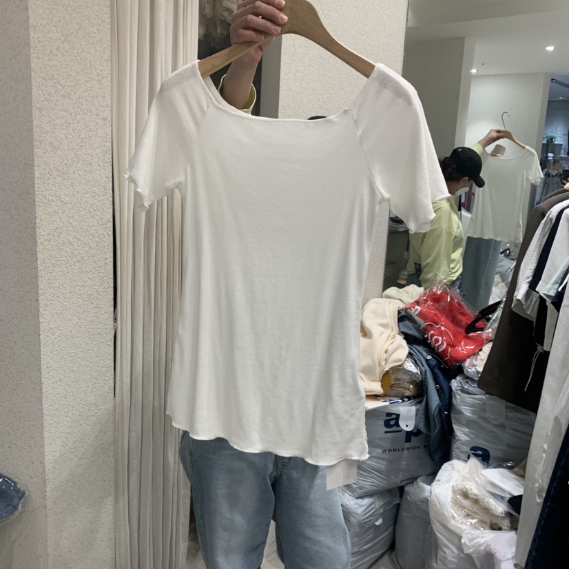 SSEMIENNE直郵韓國代購㊣女裝新款推薦25春夏人氣熱賣時尚T恤SSENIQUET恤圖色3