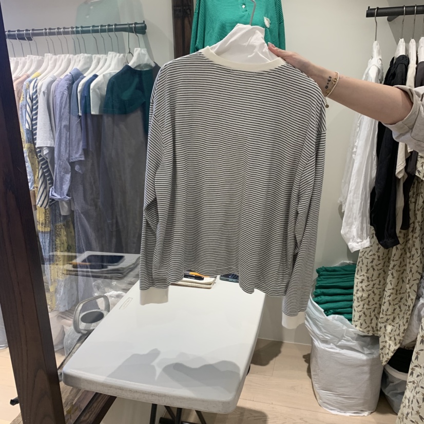 LE JARDINET韓國㊣直郵東大門代購女裝新品25春夏人氣長袖T恤LE JARDINET長袖T恤