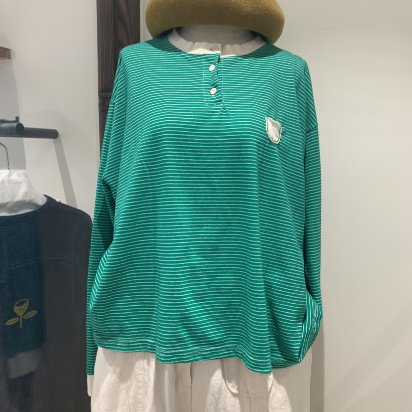 LE JARDINET韓國㊣直郵東大門代購女裝新品25春夏人氣長袖T恤LE JARDINET長袖T恤圖色2