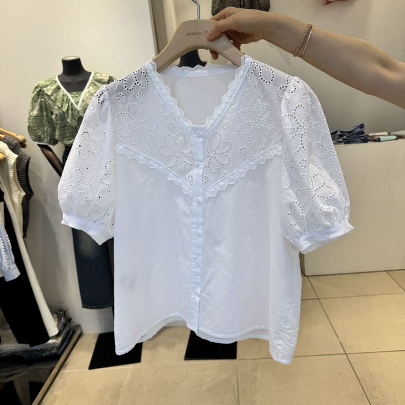 2nd B-S韓國直郵㊣東大門實拍女裝新品熱賣時尚襯衫蕾絲衫2nd B-S襯衫/蕾絲衫圖色2