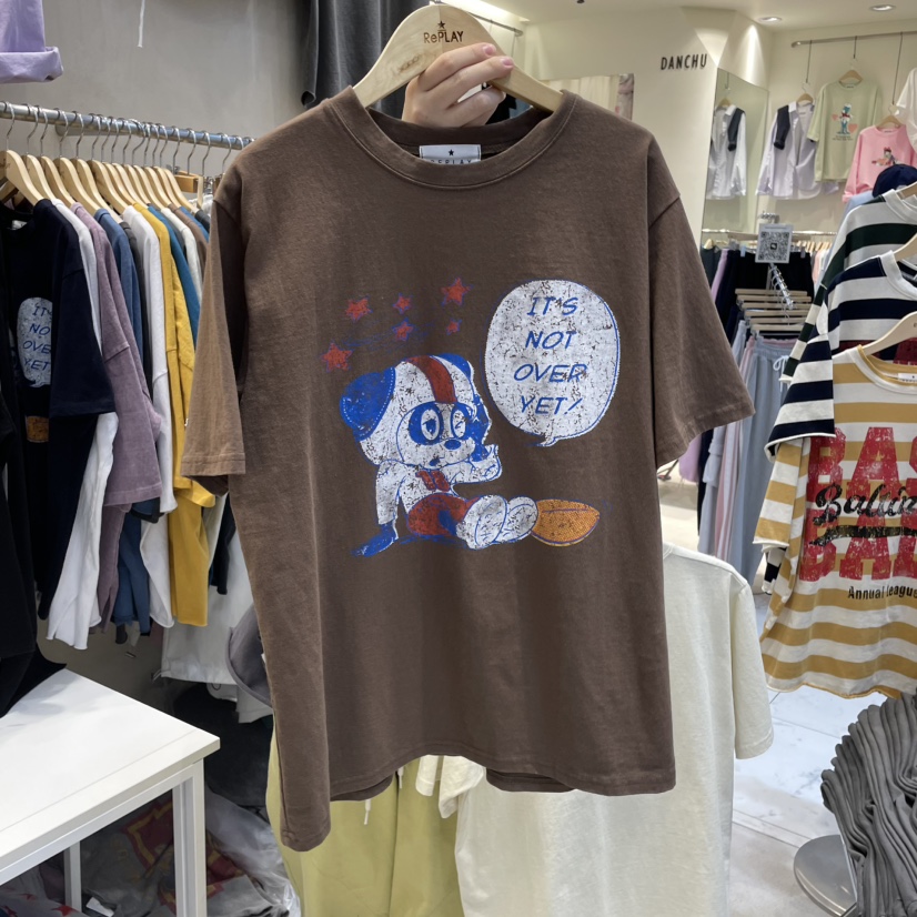 REPLAY韓國直郵㊣女裝新品人氣時尚熱賣推薦25春夏休閑T恤REPLAYT恤圖色3
