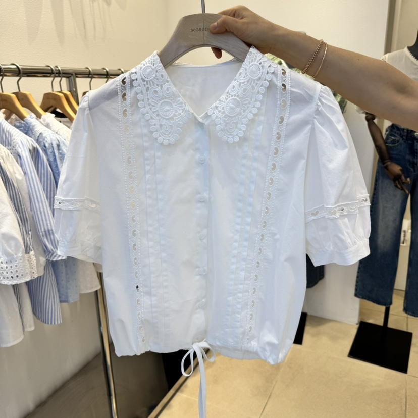 2nd B-S韓國直郵㊣東大門實拍女裝新品休閑推薦襯衫蕾絲衫2nd B-S襯衫/蕾絲衫圖色2