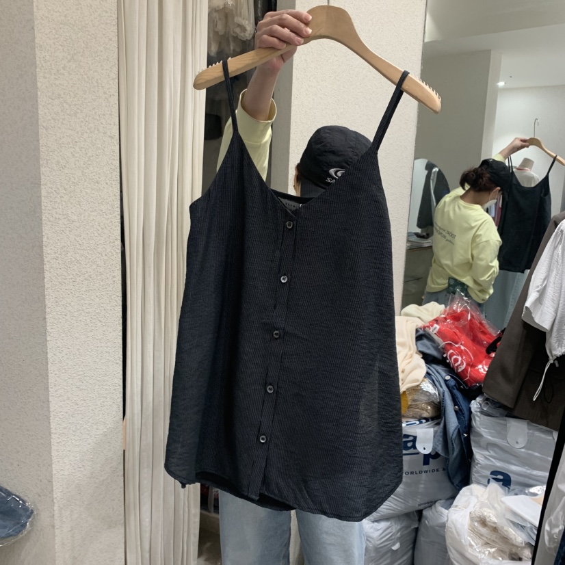SSEMIENNE韓國㊣直郵東大門代購女裝新品人氣時尚吊帶背心緊身SSEMIENNE吊帶/背心圖色2