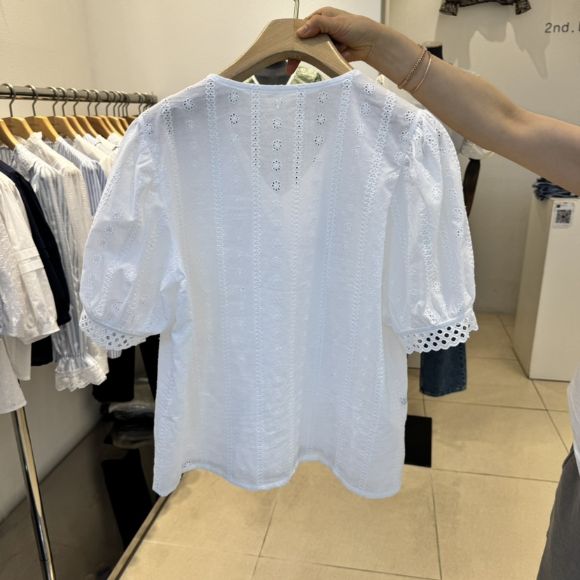 2nd B-S韓國直郵㊣女裝新品推薦人氣時尚休閑熱賣襯衫蕾絲衫2nd B-S襯衫/蕾絲衫