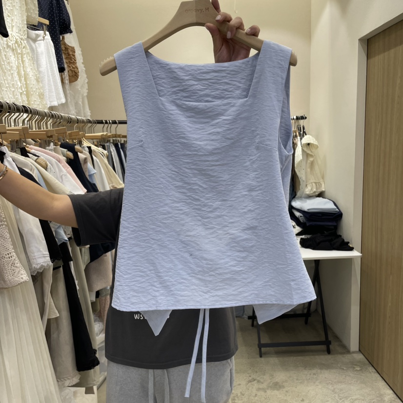 HOLYBANANA直郵韓國代購㊣女裝新品休閑時尚熱賣25春夏吊帶背心groovy.H/HOLYBANANA吊帶/背心