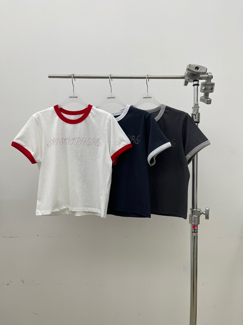 ATMOSPHERE直郵韓國代購㊣女裝新品推薦熱賣25春夏時尚人氣T恤ATMOSPHERE/BLINGT恤