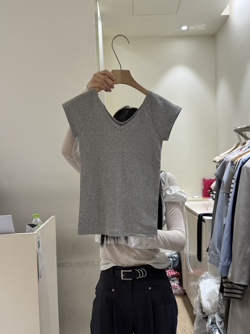 FLOWER-L韓國直郵㊣東大門實拍女裝新品25春夏人氣休閑T恤FLOWERT恤圖色2
