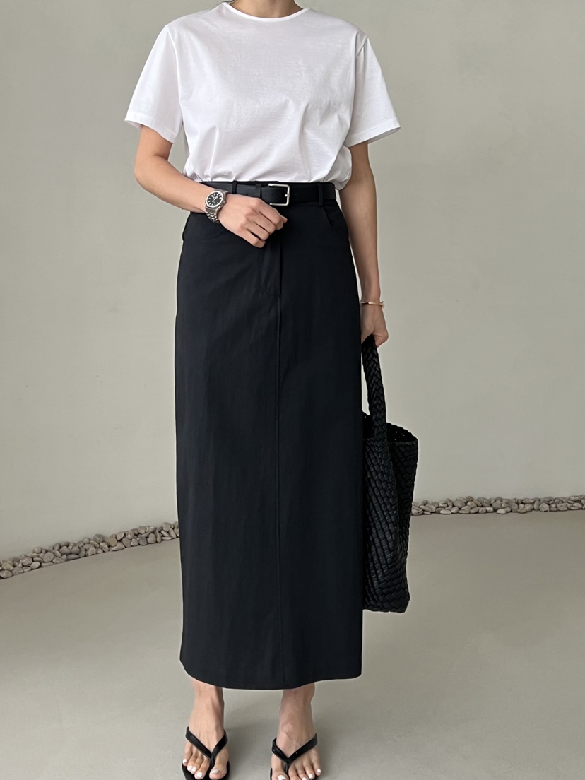 DEMAR直郵韓國代購㊣女裝新款人氣25春夏時尚熱賣推薦休閑長裙DEMAR長裙