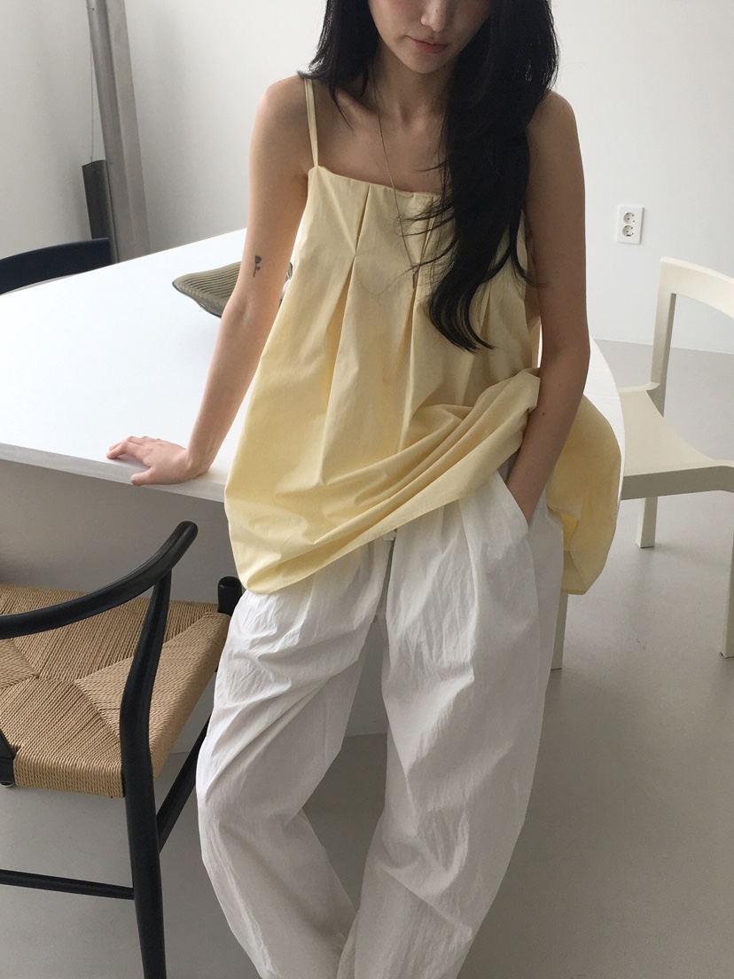 ORDINARYA韓國直郵㊣女裝新款時尚推薦人氣25春夏休閑吊帶背心ROESMMOSS吊帶/背心