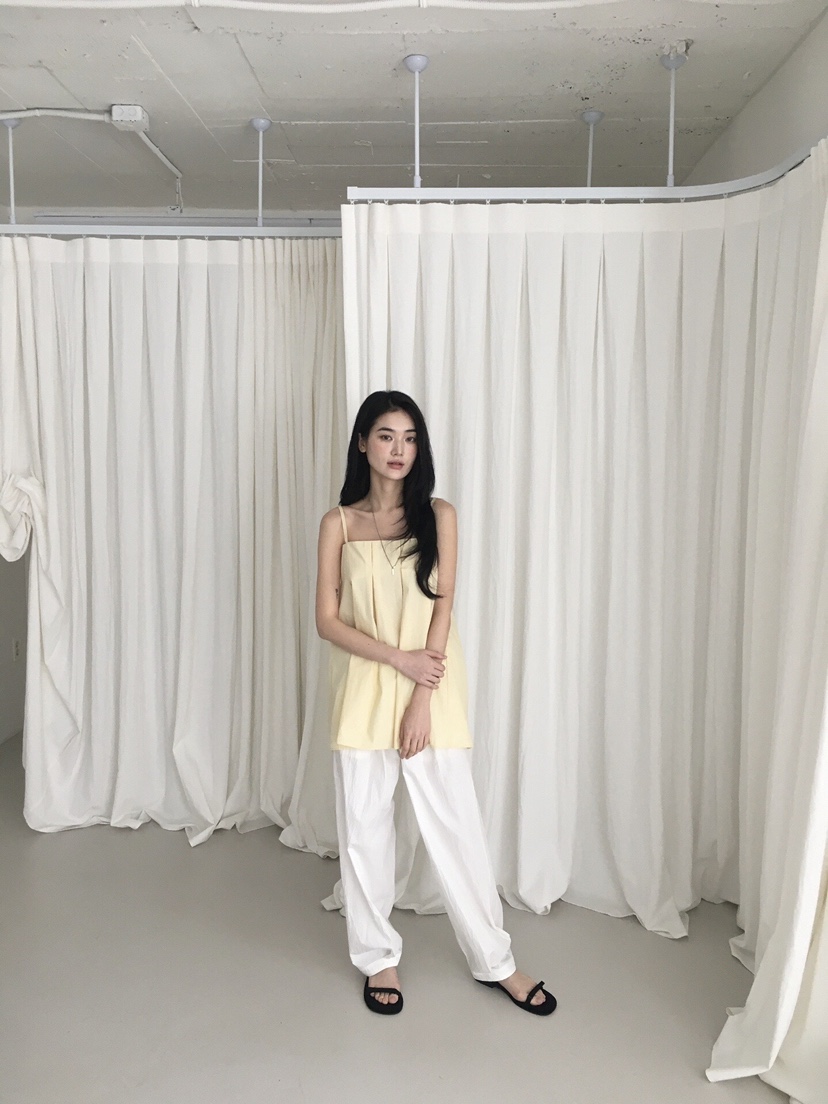 ORDINARYA韓國直郵㊣女裝新款時尚推薦人氣25春夏休閑吊帶背心ROESMMOSS吊帶/背心