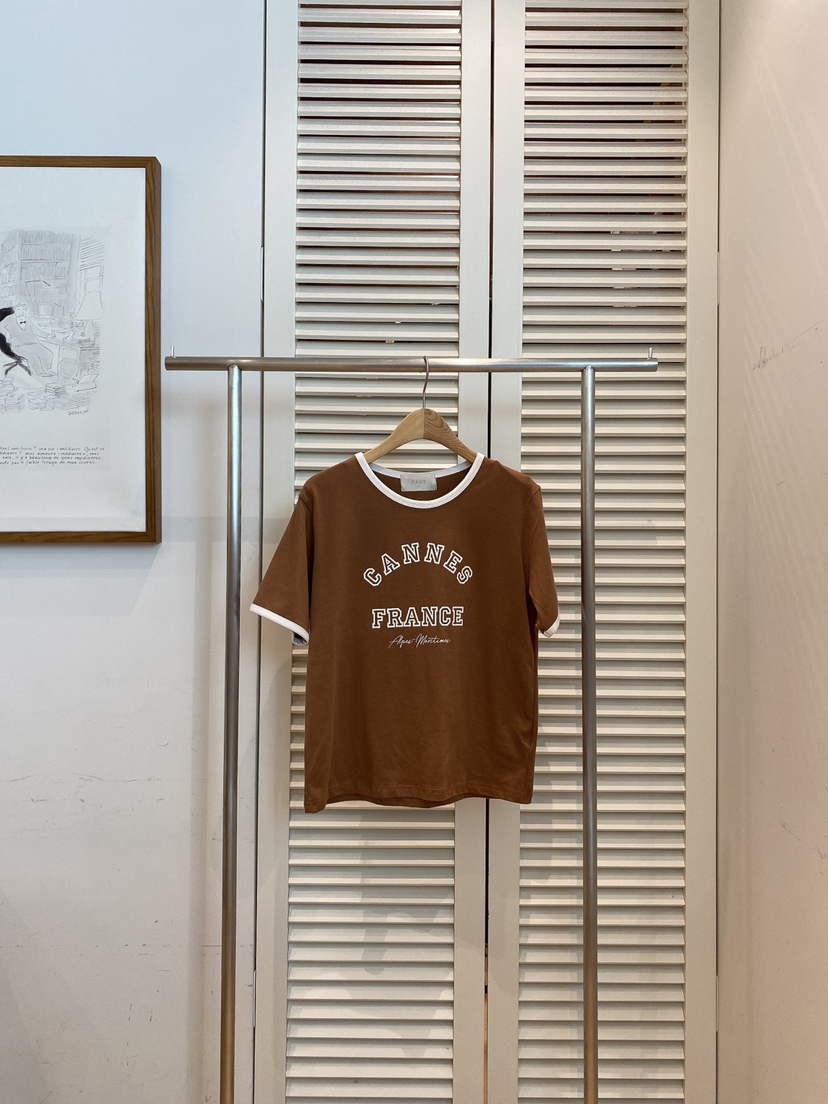 FAVE-L韓國直郵㊣女裝新品推薦25春夏時尚人氣休閑熱賣T恤FAVE-LT恤圖色2