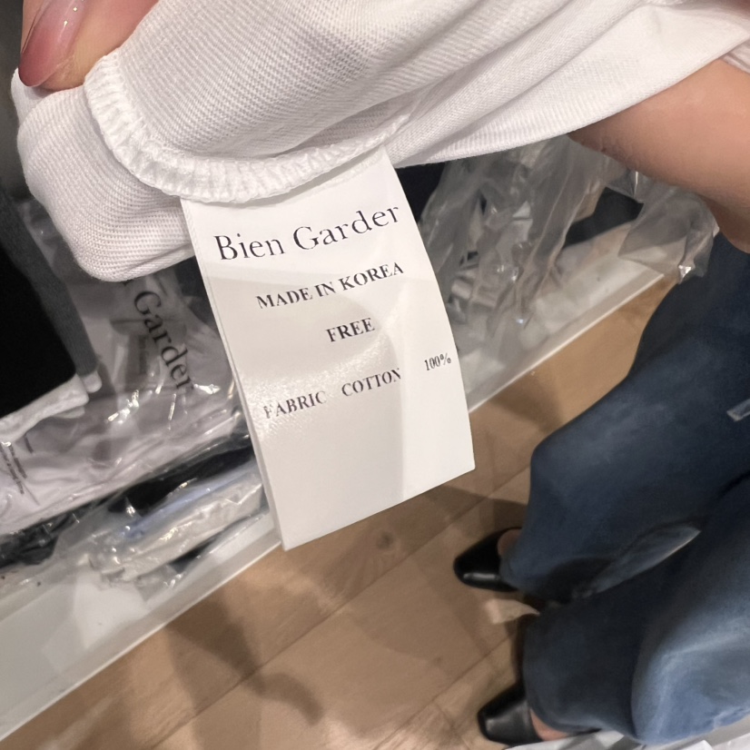 BIEN GARDER韓國直郵㊣女裝新品人氣熱賣推薦休閑25春夏T恤BIEN GARDERT恤