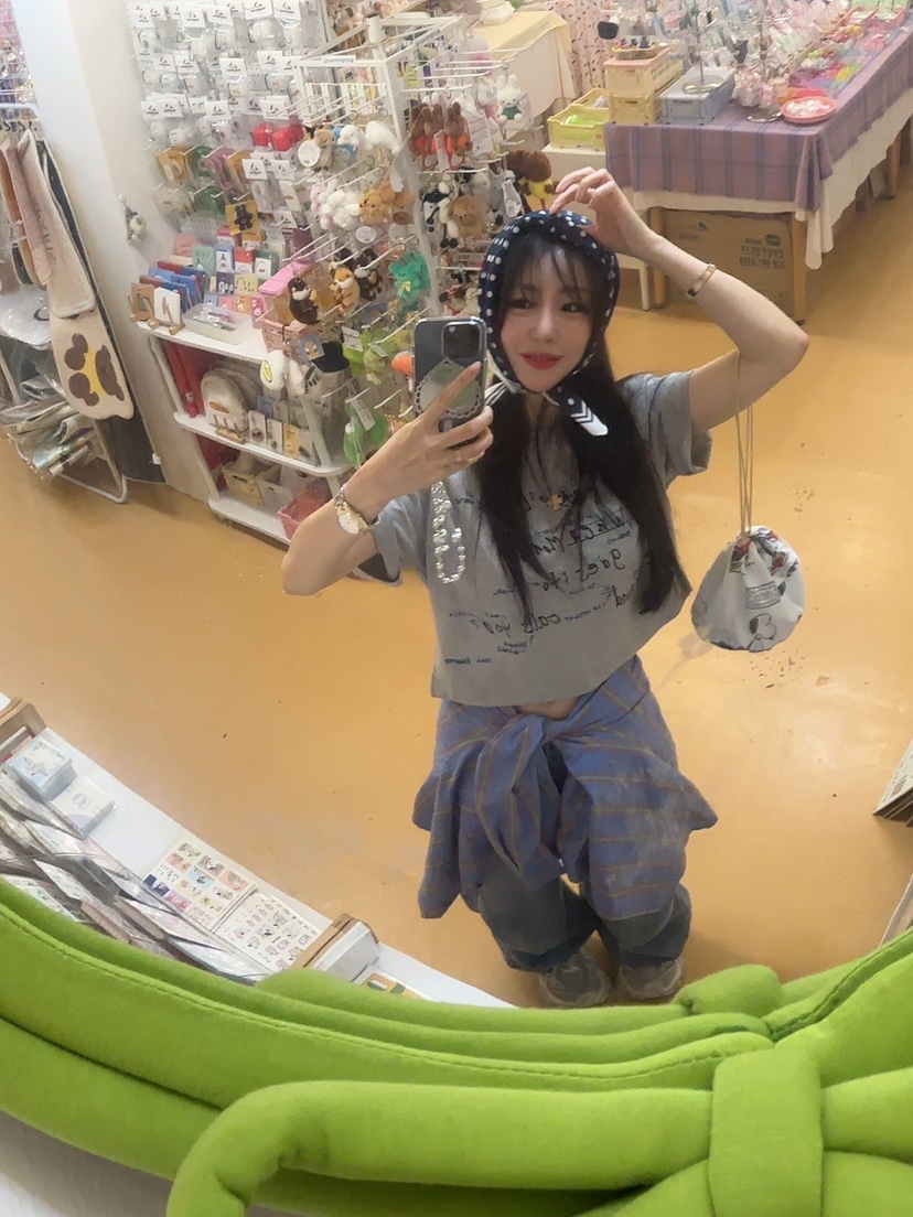 PALETTE-Q東大門實拍女裝新品熱賣25春夏職業人氣休閑T恤短款PALETTET恤