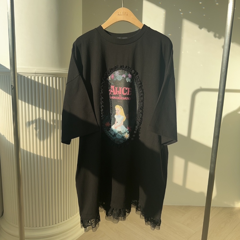 PALETTE-Q韓國直郵女士新款真品休閑25春夏時尚連衣裙蕾絲PALETTE連衣裙圖色2