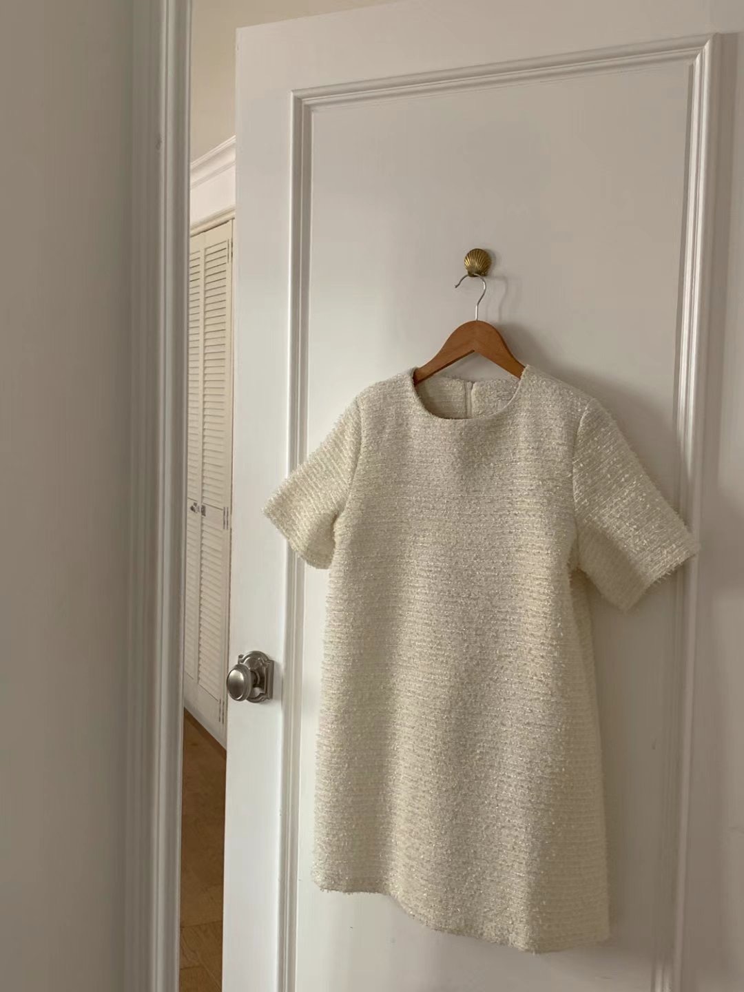 ROOMING-룸잉-T韓國代購女士新品25春夏職業連衣裙粗花呢ROOMING連衣裙