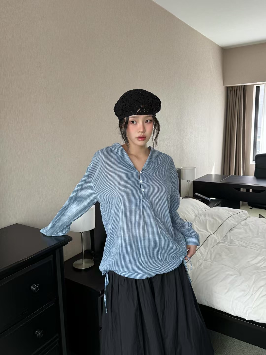 MANNISH東大門實拍女裝新款職業推薦熱賣休閑真品25春夏長袖T恤LOVINE長袖T恤