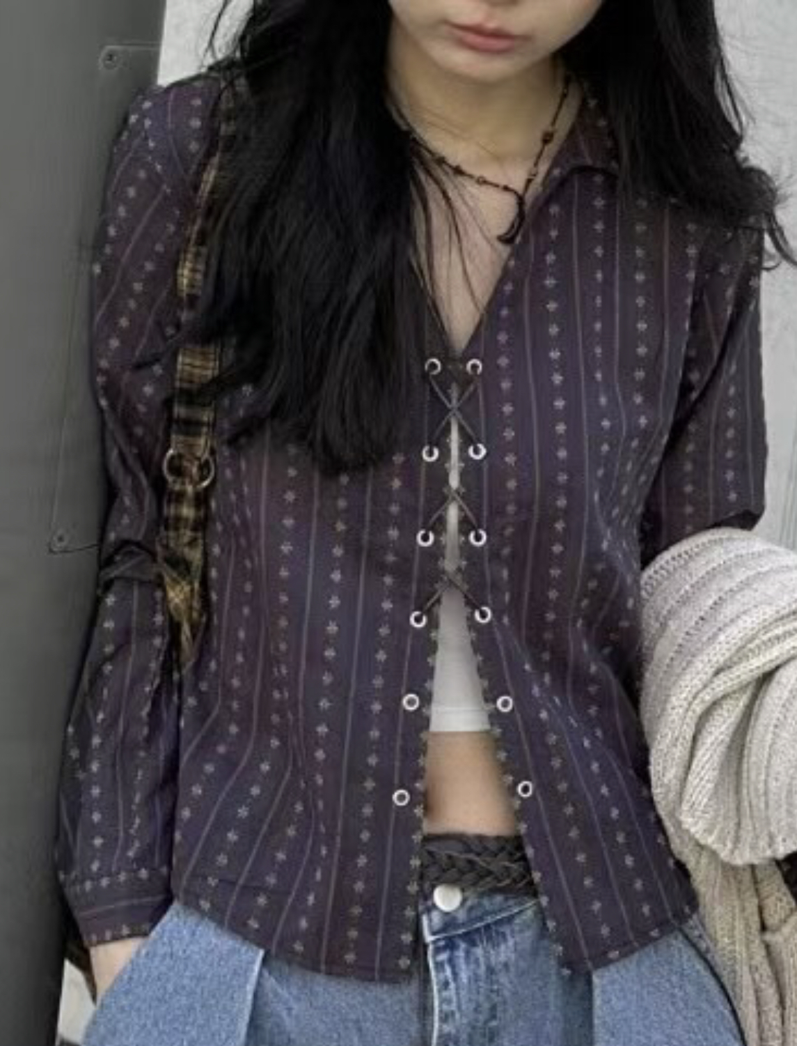 MANNISH東大門代購女士新款推薦25春夏熱賣時尚真品襯衫蕾絲衫LOVINE襯衫/蕾絲衫圖色2