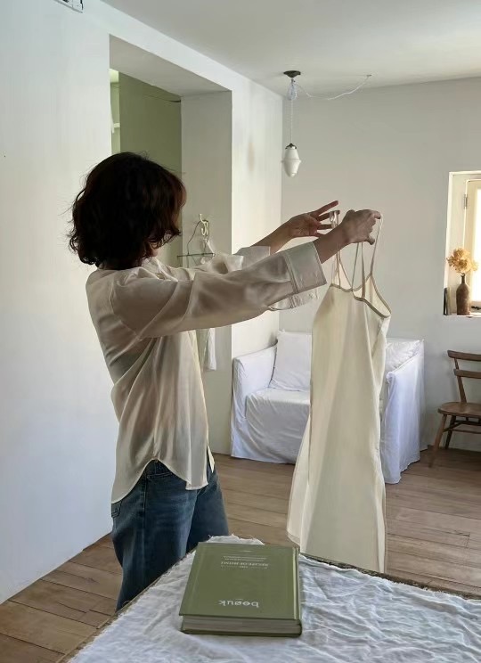 ROOMING-룸잉-T東大門代購女士新款職業熱賣推薦連衣裙透視ROOMING連衣裙
