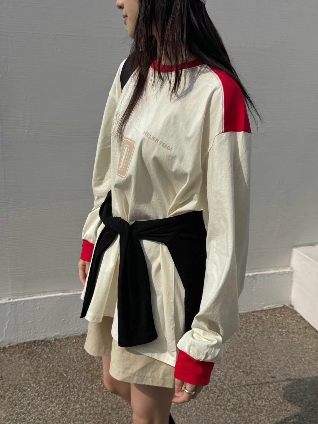 There’s韓國代購女士新品25春夏人氣時尚熱賣推薦休閑長袖T恤There’s長袖T恤