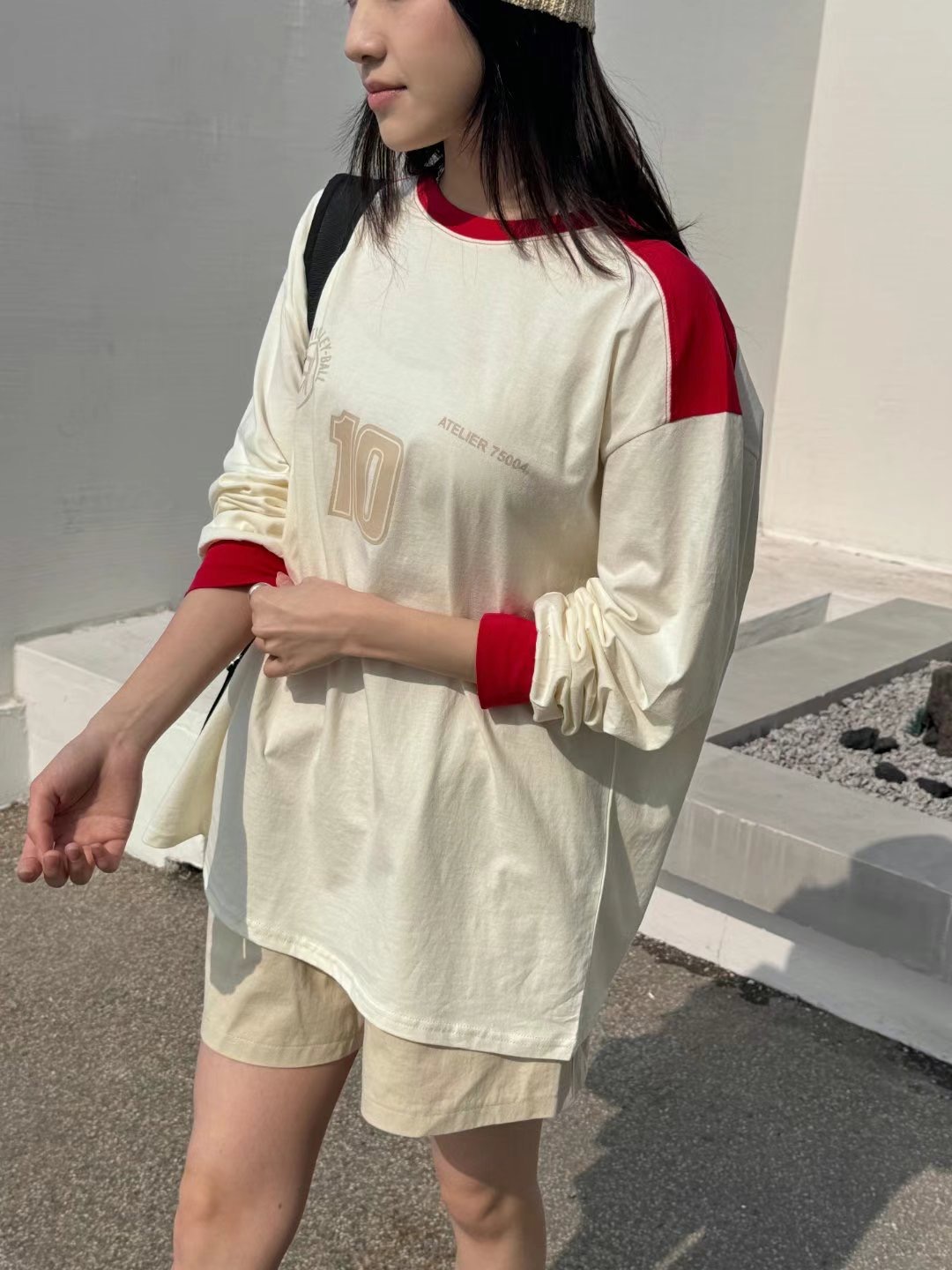 There’s韓國代購女士新品25春夏人氣時尚熱賣推薦休閑長袖T恤There’s長袖T恤圖色2