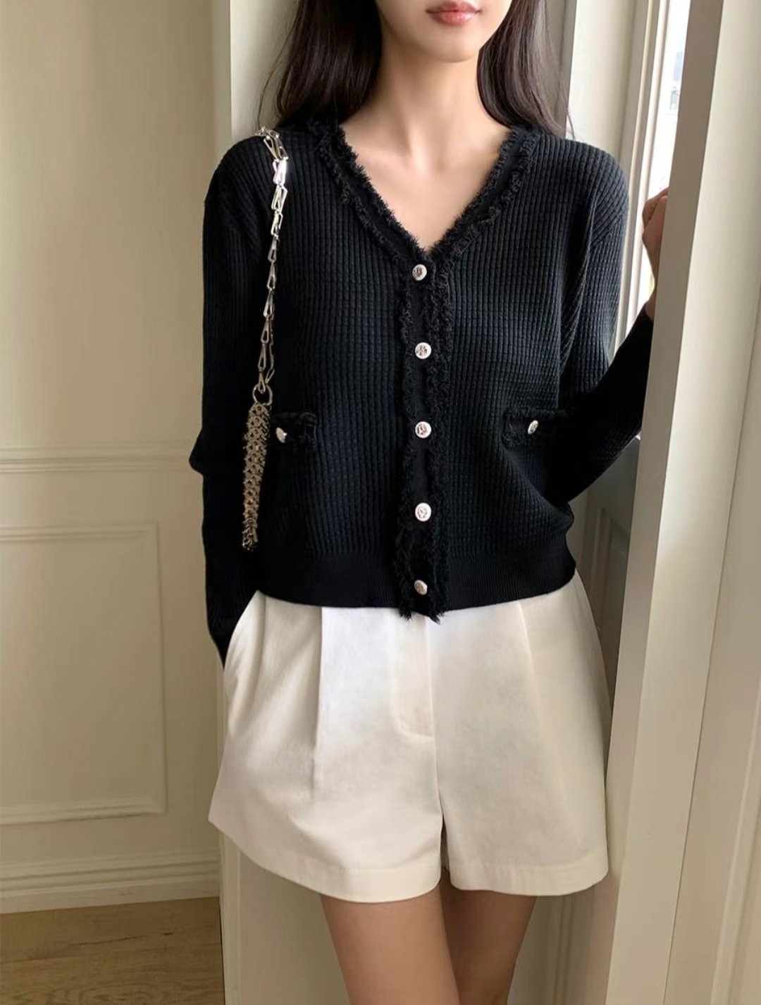NEO東大門直郵女裝新品推薦休閑熱賣職業25春夏真品時尚針織衫NEO針織衫圖色2