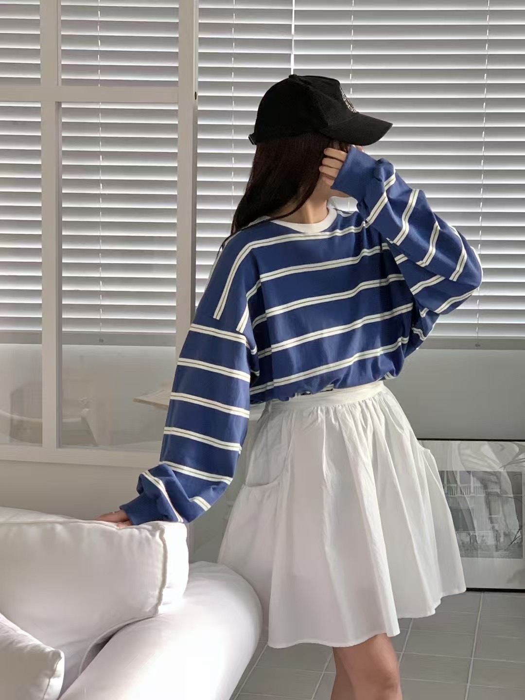 KIMFASHION韓國直郵女士新款時尚熱賣人氣推薦休閑25春夏長袖T恤KIMFASHION長袖T恤