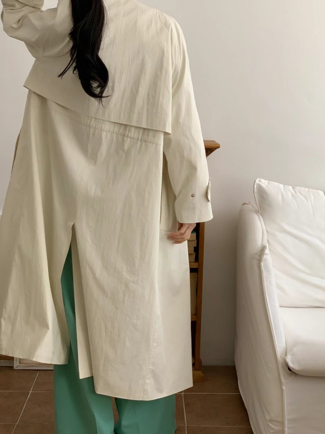 ROOMING-룸잉-T韓國直郵女士新品時尚真品職業中長款大衣ROOMING中長款大衣