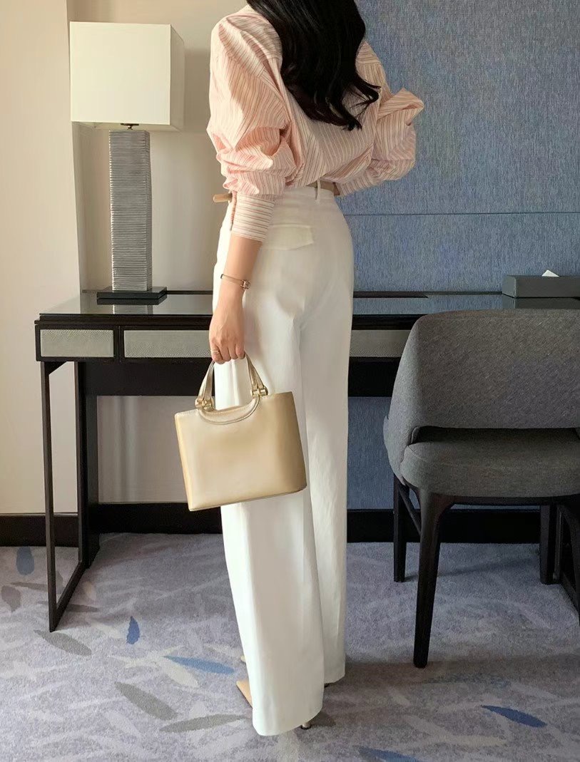 ROOMING-룸잉-T韓國直郵女裝新品25春夏正裝褲西褲不含腰帶ROOMING正裝褲/西褲