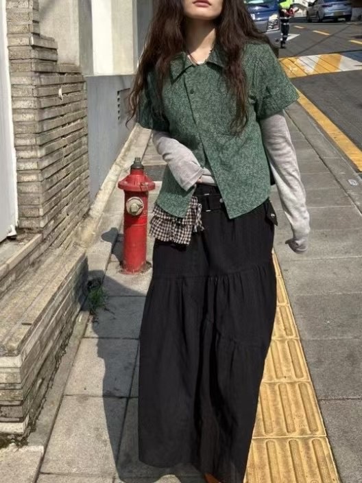 MANNISH東大門代購女裝新品熱賣25春夏時尚推薦人氣襯衫蕾絲衫LOVINE襯衫/蕾絲衫