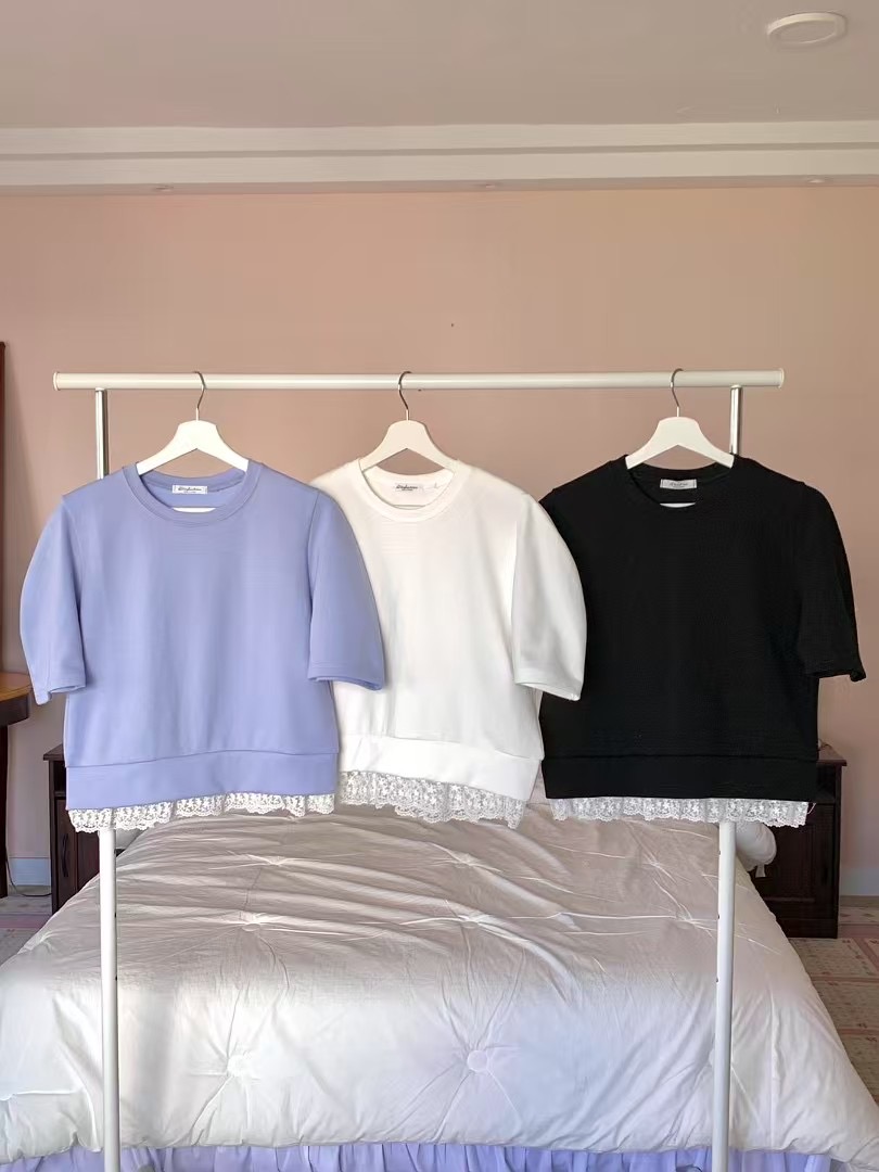 KIMFASHION東大門代購女士新品人氣熱賣真品25春夏時尚職業T恤KIMFASHIONT恤圖色2左二色