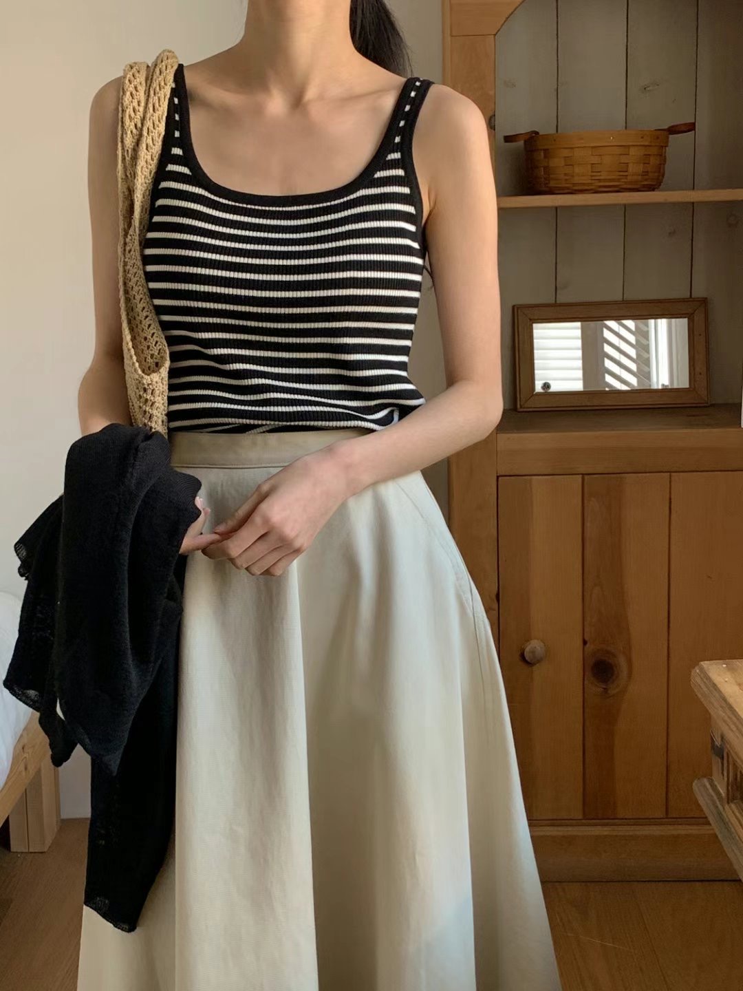 ROOMING-룸잉-T東大門代購女裝新款25春夏職業人氣吊帶背心ROOMING吊帶/背心