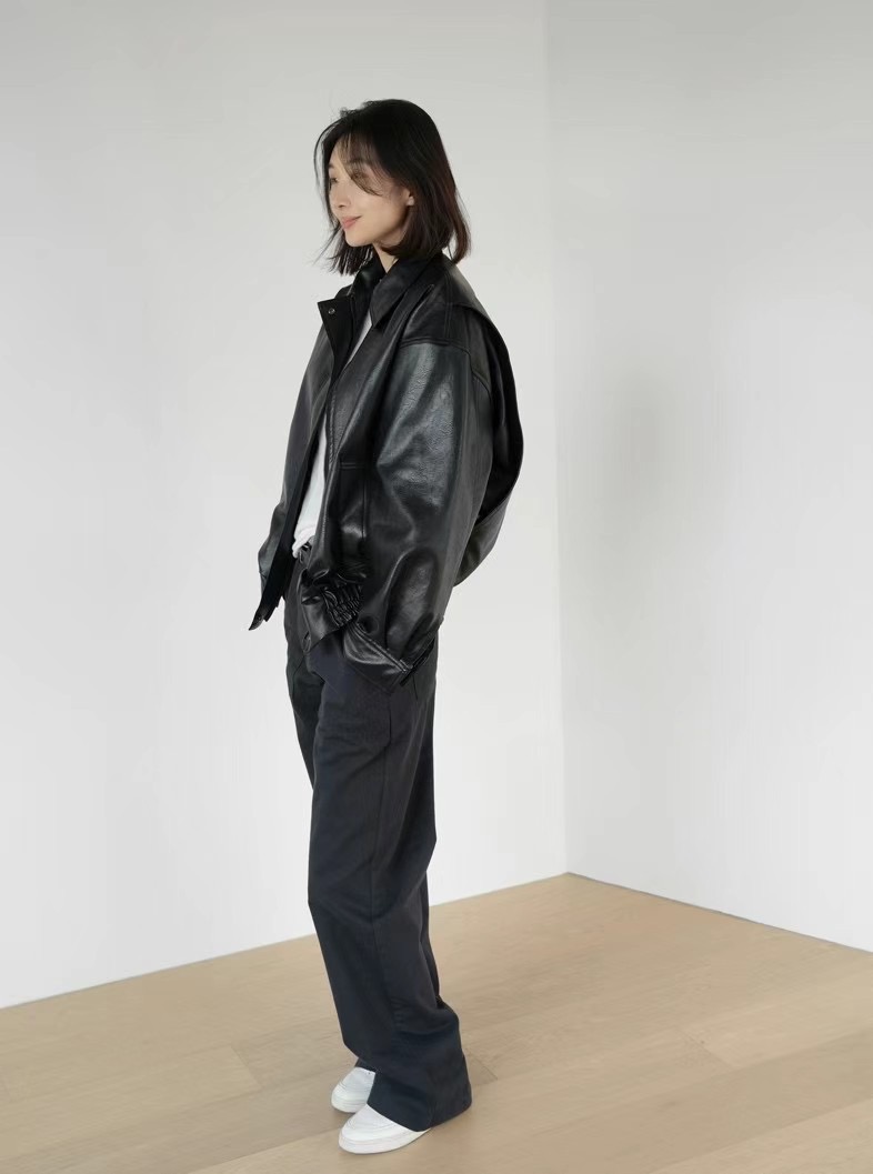 ROOMING-룸잉-T東大門直郵女裝新品25春夏時尚熱賣夾克皮革ROOMING夾克