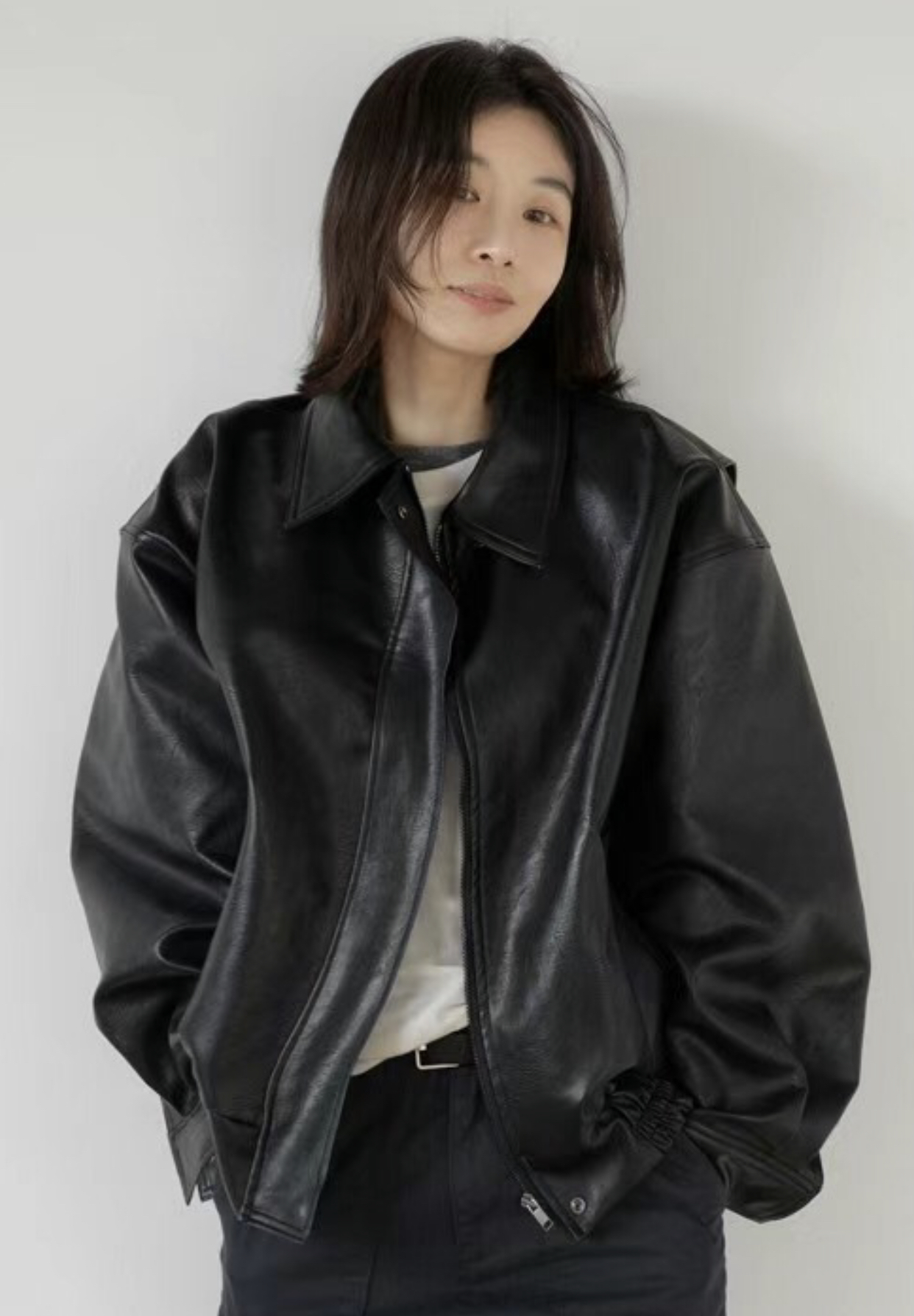 ROOMING-룸잉-T東大門直郵女裝新品25春夏時尚熱賣夾克皮革ROOMING夾克