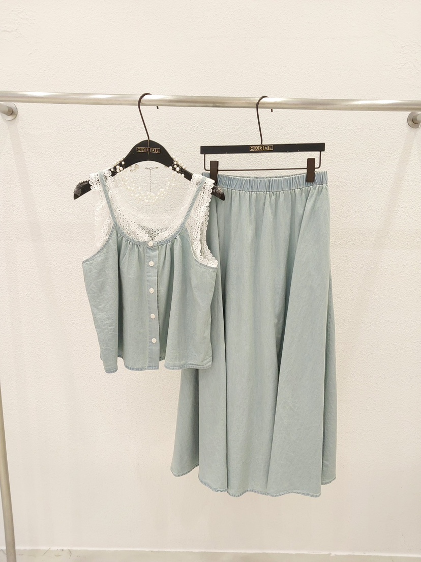 CORAL韓國直郵㊣女裝新品人氣時尚推薦熱賣25春夏休閑套裝套裝CORAL套裝