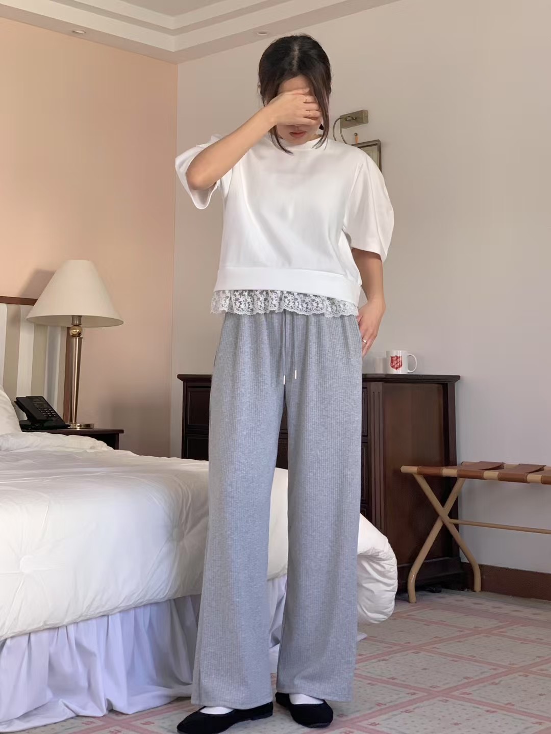 KIMFASHION直郵韓國代購㊣女裝新品熱賣時尚推薦休閑休閑褲KIMFASHION休閑褲